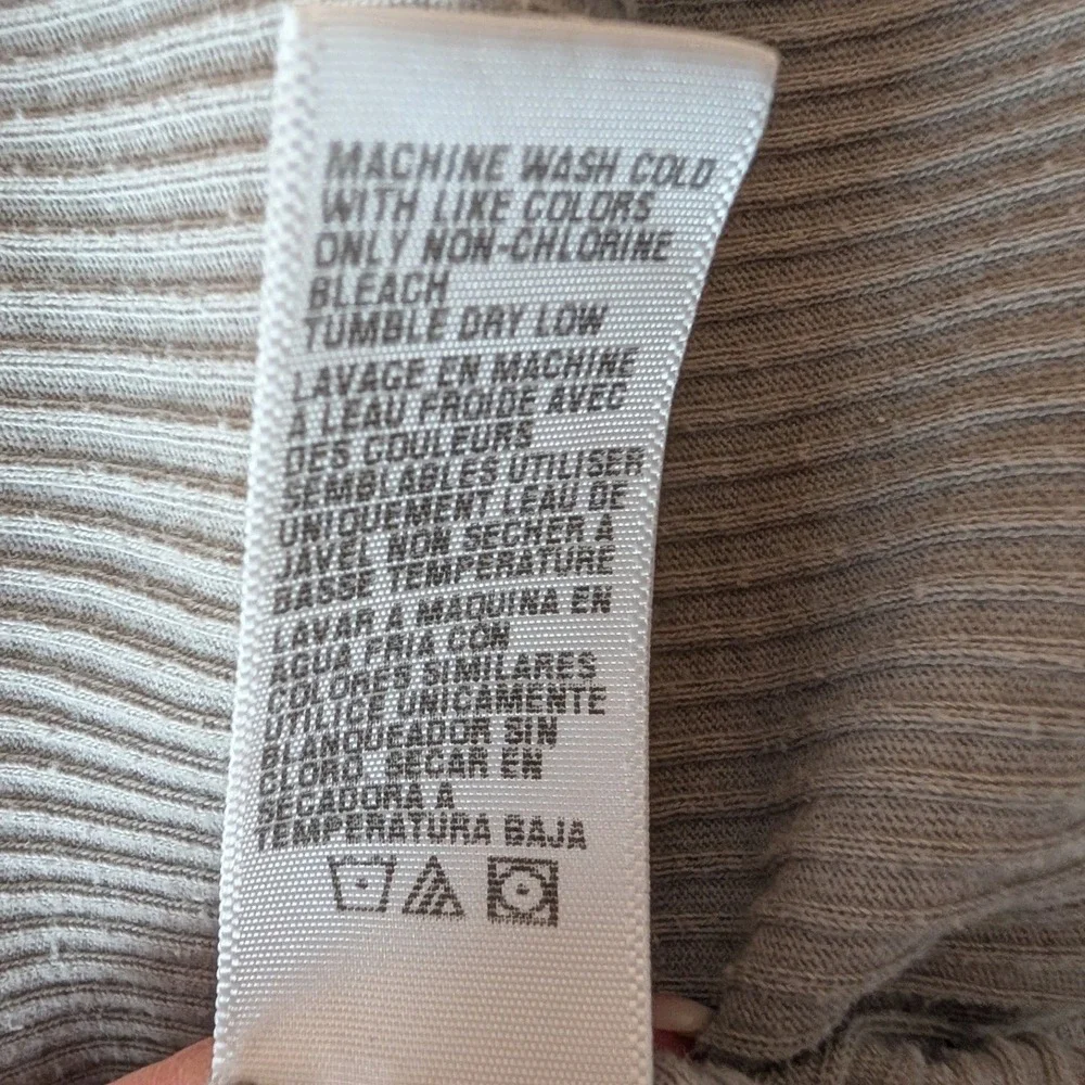 Standard James Perse Ribbed Bodycon Tank Dress Gray 1 Small Minimalist Lounge - Picture 6 of 11